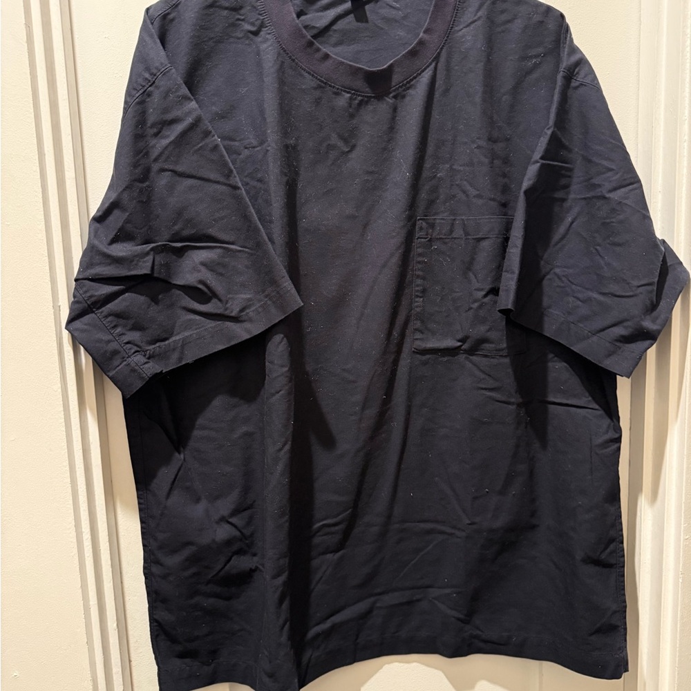 Muji Blue Short Sleeve Tee Lightweight Cotton